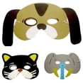 thumbnail image 4 of Máscaras De Animales 10 máscaras de animales de espuma EVA surtidas para fiestas de cumpleaños de niños., 4 of 8
