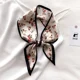 thumbnail image 1 of Bufanda con estampado de moda para mujer, bandana de seda satinada, con estampado Floral, para el cuello y bolso, 2024, 1 of 5