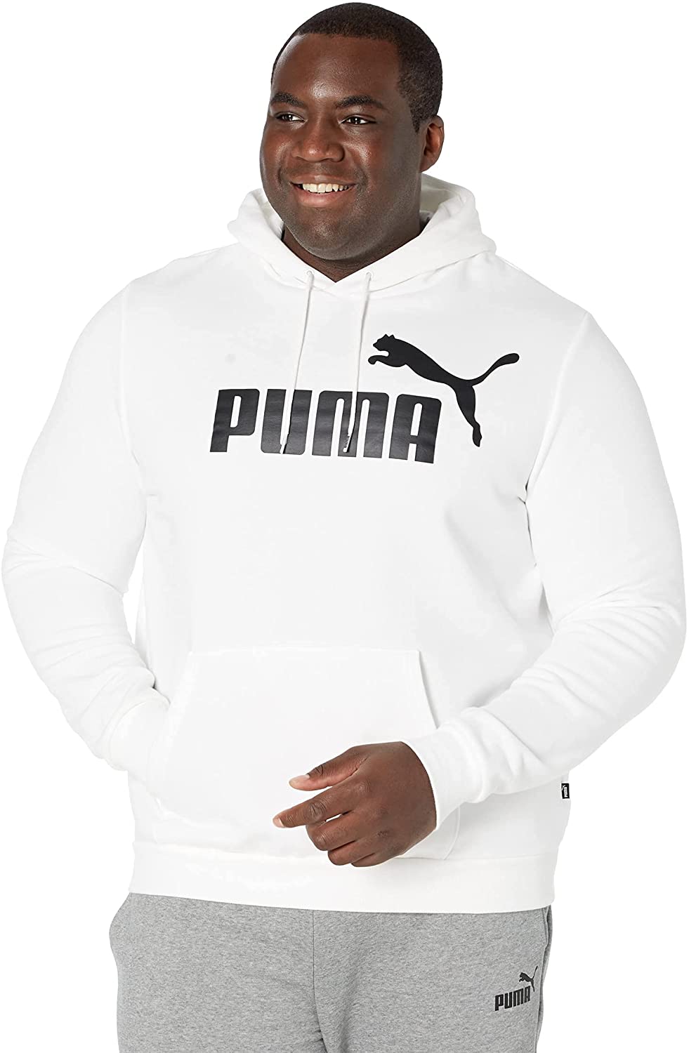 PUMA Mens Big Logo Fleece Hoodie Bt X-Large Tall White - Walmart.com