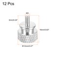 thumbnail image 2 of 12pcs M3x6mm Knurled Thumb Screw Computer Case Threaded Hand Tighten Screws for PC Case, Silver, 2 of 6