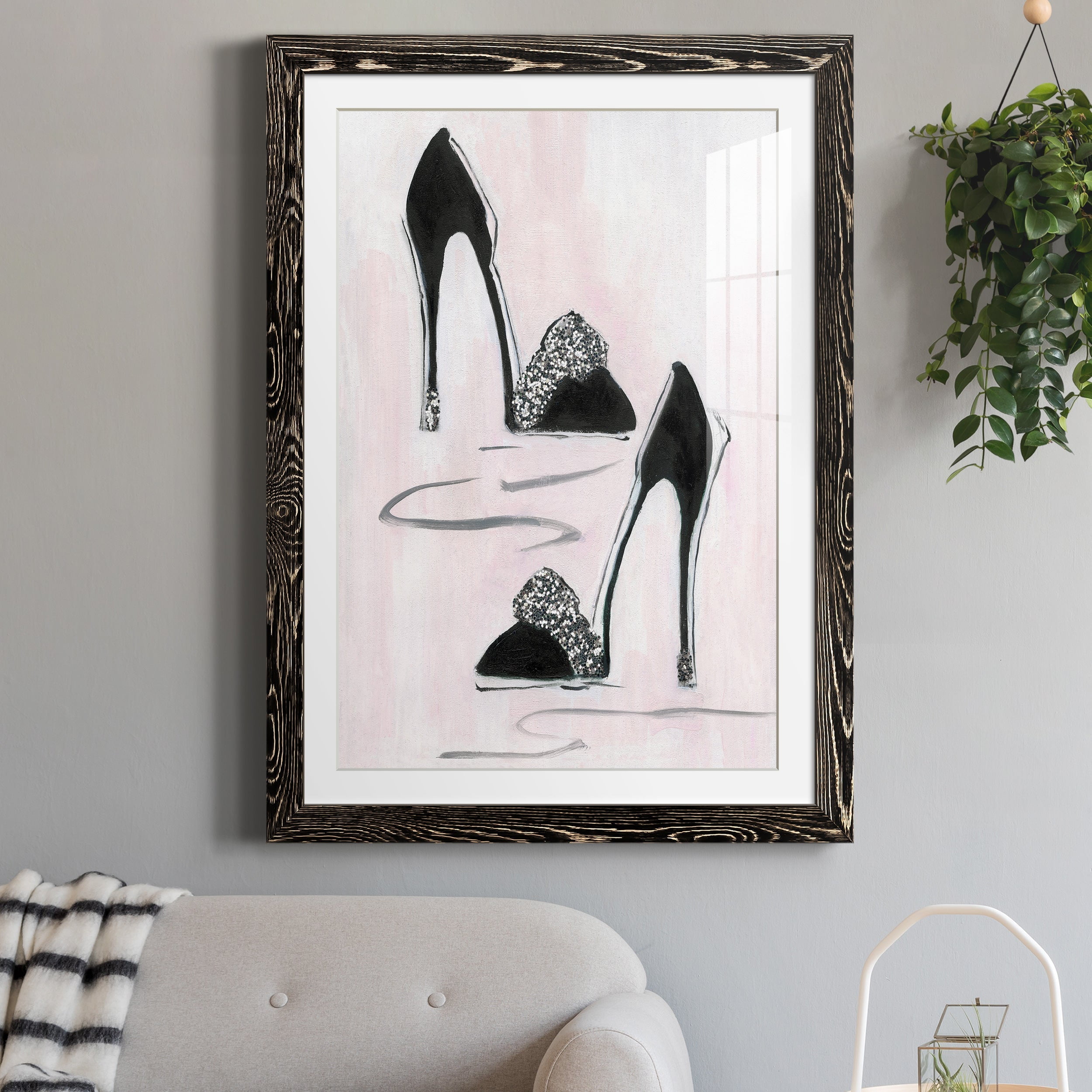 Shoes That Dazzle II - Premium Framed Print - Distressed Barnwood Frame - Ready to Hang