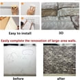 thumbnail image 5 of 20PCS 3D Wall Panels Peel and Stick Foam 3D Brick Wallpaper Peel and Stick Faux Stone Wall Panel Self-Adhesive Wallpaper (20PCS, Rock Color), 5 of 5