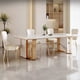 thumbnail image 3 of Luxury Marble Dining Tables Mobile Center Side Coffee Living Room Wall Dining Tables Kitchen Mesas De Jantar Luxury Furniture My Lux Decor Round, 3 of 7