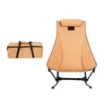 thumbnail image 2 of Silla de camping antideslizante Zulema con bolsillos laterales Caqui, 2 of 8