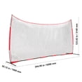 thumbnail image 5 of VEVOR Barricade Backstop Net, 20x10 ft Ball Sports Barrier Netting, Portable Practice Equipment with Carry Bag, Protection Screen for Baseball Softball Lacrosse Soccer Hockey Training, for Backyard, 5 of 9
