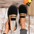 thumbnail image 6 of Aueoeo Loafers for Women Business Casual Shoes Comfortable Faux Leather Loafers Non Slip Work Platforms Chunky Shoes, 6 of 9