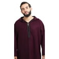 thumbnail image 3 of Men Heavy weight Men Djellaba Burgundy, 3 of 5