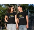 thumbnail image 5 of King & Queen Matching Outfits for Couples Valentine's Day Gift His & Hers T-Shirt Men Small / Women Medium, 5 of 12