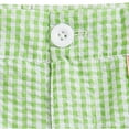 thumbnail image 5 of CAICJ98 Toddler Baby Boy Girls Gingham Shorts Vintage Plaid Print Linen Boxer Shorts with Pockets Infant Summer Checkered Biker Shorts Green,2-3 Years, 5 of 6