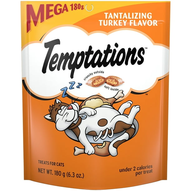 Temptations Classic Cat Treats Tantalizing Turkey Flavor, 6.3 Oz. Pouch