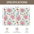 thumbnail image 3 of Placemat, Pioneer Flower Floral Print Pattern Place Mats Table Mat Set Of 2, PVC Washable Placemats for Party Kitchen Dining Decoration, 18x12 Inch, Fade Resistant, 3 of 6