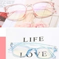 thumbnail image 4 of Unisex Plain Clear Glasses Ultra Light Decoration Transparent Women Men Eyewear Prescription Optical Spectacle Frames, 4 of 6