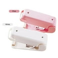 thumbnail image 3 of White Handheld Mini Heat Sealer for Plastic & Snack Bags - Portable ABS Food Freshness Sealing Tool, Easy to Use, Requires 2 AA Batteries (Not Included) - Compact Home Kitchen Sealing Device, 3 of 6