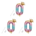 thumbnail image 2 of yingyy Party Balloon with Gradient Color Birthday Party Decor Aluminum Foil Balloon 32 Inch, Number 8 1 3PCS, 2 of 6