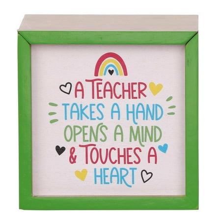 Way To Celebrate Valentine A Teacher Takes a Hand Decorative Green Wood Box