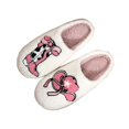 thumbnail image 3 of ichuanyi Women’s Plush Indoor House Slippers,Christmas Cute Pattern Winter Home Shoes Warm Cozy Non Slip Comfy Bedroom Closed Toe Slippers, 3 of 10