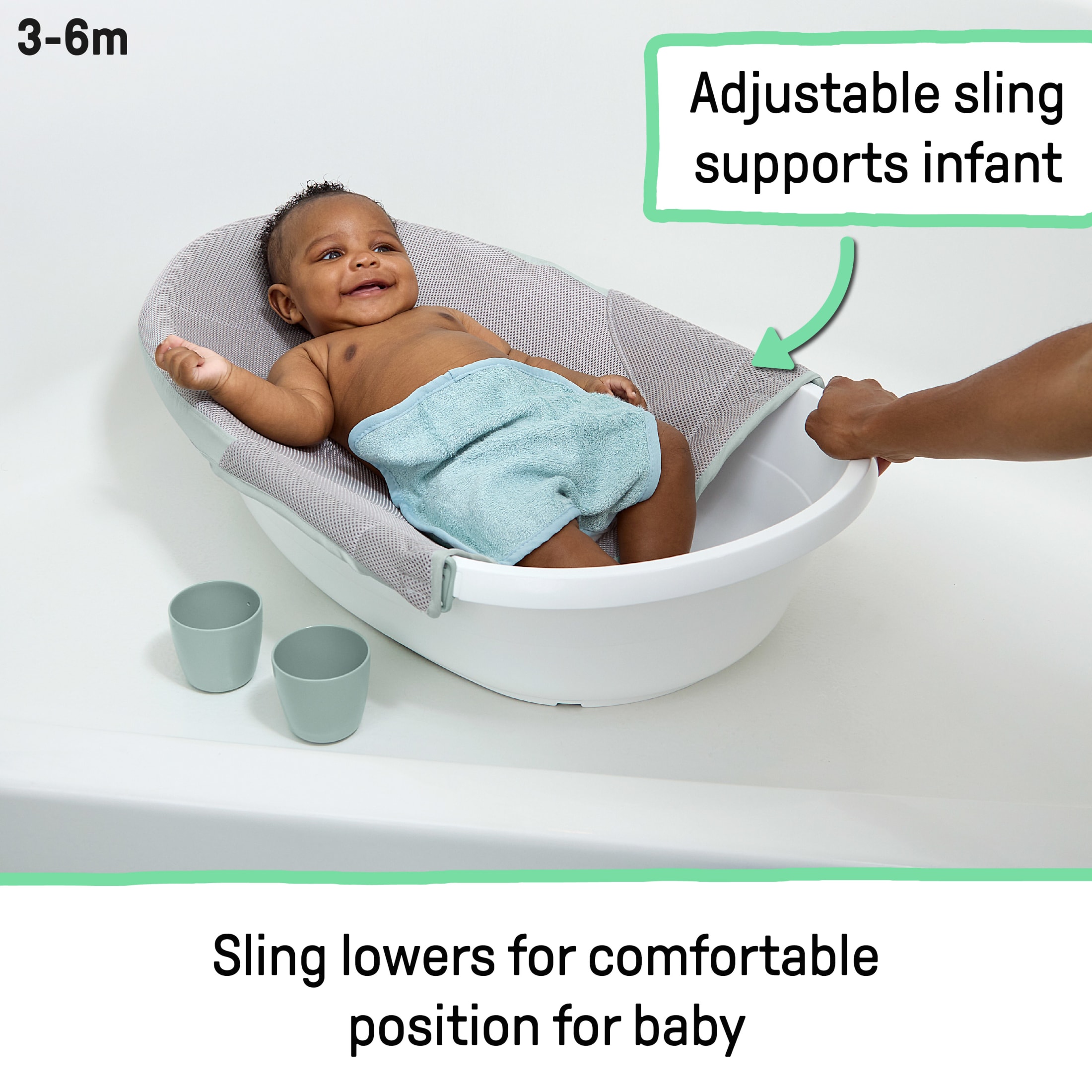 Ingenuity Room to Soak 4-in-1 Baby Tub with Sling photo 6