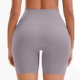thumbnail image 6 of UVEASISHA Women Workout Shorts with Pockets High Waisted Tummy Control Yoga Shorts Soft Stretch Biker Shorts Purple XL, 6 of 6