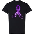 thumbnail image 3 of Inktastic Alzheimer's Awareness Purple Ribbon Made of Heart T-Shirt, 3 of 5