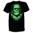 thumbnail image 2 of Boris Karloff Men's Frankenstein Bolts Glow in Dark T-Shirt L, 2 of 4