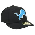 thumbnail image 3 of Men's New Era Black Detroit Lions Omaha Low Profile 59FIFTY Fitted Hat, 3 of 6