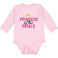 thumbnail image 3 of Inktastic Princess of The Petals with Crown Girls Long Sleeve Baby Bodysuit, 3 of 5