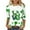 Green2, variant on xixinqiwan Womens St Pats Funny T Shirts 3/4 Sleeves,Women Lucky Irish Shamrock Paddy's Day Clothes Women's Leprechaun Costume Clover T-Shirts