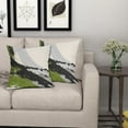 thumbnail image 2 of Green Black Pillow Covers 20x20 Inch Set of 2 Boho Gray and Beige Throw Pillow Covers Modern Art Outdoor Cotton Linen Square Pillowscase Cushion Covers for Sofa Couch Bedroom Living Room Decoration, 2 of 6