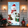 thumbnail image 6 of Rourlinge Christmas Door Cover Holiday Decorative Curtain for Front Door Wall Hanging Party Festival Decor Indoor Outdoor Home Xmas Decoration Large Seasonal Drape, 6 of 6