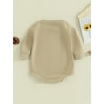 thumbnail image 3 of Bagilaanoe Baby Girl Boy Oversized Romper Sweatshirt Newborn Long Sleeve Bodysuits Letter Print Pullover 6M 12M 18M 24M Infant Casual Tee Tops, 3 of 8