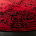 thumbnail image 5 of SAFAVIEH Adirondack Zoey Traditional Faded Area Rug, Red/Black, 4' x 4' Round, 5 of 7