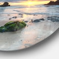 thumbnail image 3 of Designart - Beautiful Porthcothan Bay' Disc Large Seashore Metal Circle Wall Art, 3 of 4