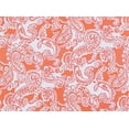 thumbnail image 2 of Zelouf Print On Lush Knit  , Sewing, DIY, Crafts Fabric by the Yard, 813 Coral/pink, 3 Yard, 2 of 2