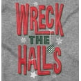 thumbnail image 2 of Funny Christmas Wreck The Halls Plus Size Crewneck Graphic Tee Shirt Brisco Brands 4X, 2 of 5
