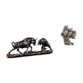 thumbnail image 1 of Colección Moderna De Esculturas De Animales Con Figuras De Toro, Oso, Vaca Y Búho Para Escritorio, Oficina, Sala De Estar, Decoración De Gabinetes, Regalo De Cumpleaños Feng Shui, 1 of 8