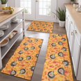 thumbnail image 2 of Fall Hedgehog Apple Leaf Pattern Kitchen Rugs Sets Of 3,Kitchen Runner Rugs Non Skid Washable,Decorative Kitchen Floor Mats for Kitchen,Sink,Laundry,17"x30"+ 17"x47" + 17"x59", 2 of 6
