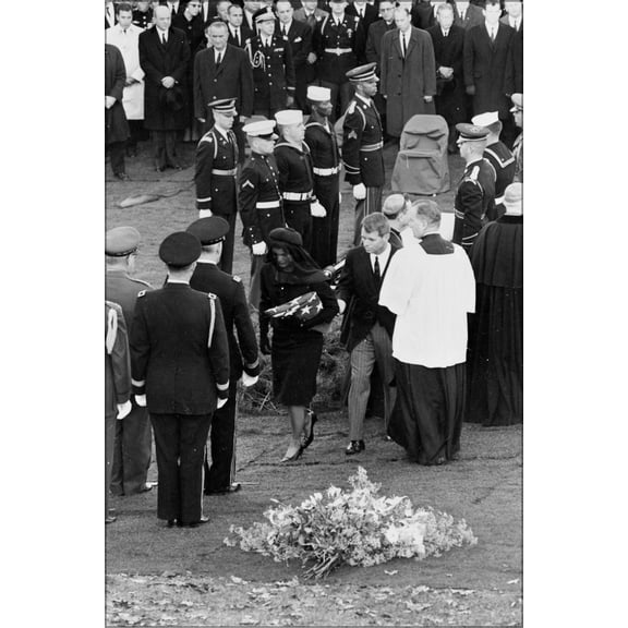 24"x36" Gallery Poster, president john f. kenneday Funeral and temporary grave November 25 1963