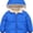 Royal Blue, variant on Toddler Baby Hooded Jacket Boys Girls Kids Thicken Warm Winter Coat Outerwear 1-7T