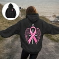 thumbnail image 5 of Xudanell Hoodies for Women Sweatshirt with Printed Hooded Plus Size Women Blouses Drawstring Top Work Clothes, 5 of 8