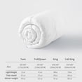 thumbnail image 5 of DWR Lightweight King Size Feather Down Comforter 100% Organic Cotton Cover Down Duvet Insert,Summer Warmth Bed Comforter,White,106x90, 5 of 10