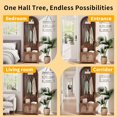 thumbnail image 6 of Hall Tree with Shoe Storage, Entryway Coat Rack with Bench, 70.9" Arched Organizer for Hallway (Waln, 6 of 8