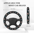thumbnail image 5 of Kll Car Steering Wheel Cover, Universal 15 Inch, Soft Elastic And Comfortable,Car Accessories Decorations-Baby Sloths Sleeping On The Christmas Ball, 5 of 7