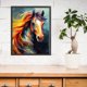 thumbnail image 3 of Kit Punto Cruz Caballo Con Cuentas Bordado Arte Pared para El 9CT 40x52cm, 3 of 9