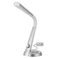thumbnail image 3 of JONATHAN Y Milton 19" Aluminum Contemporary Minimalist Adjustable Head Dimmable USB Charging LED Task Lamp, Sliver, JYL7700B, 3 of 6