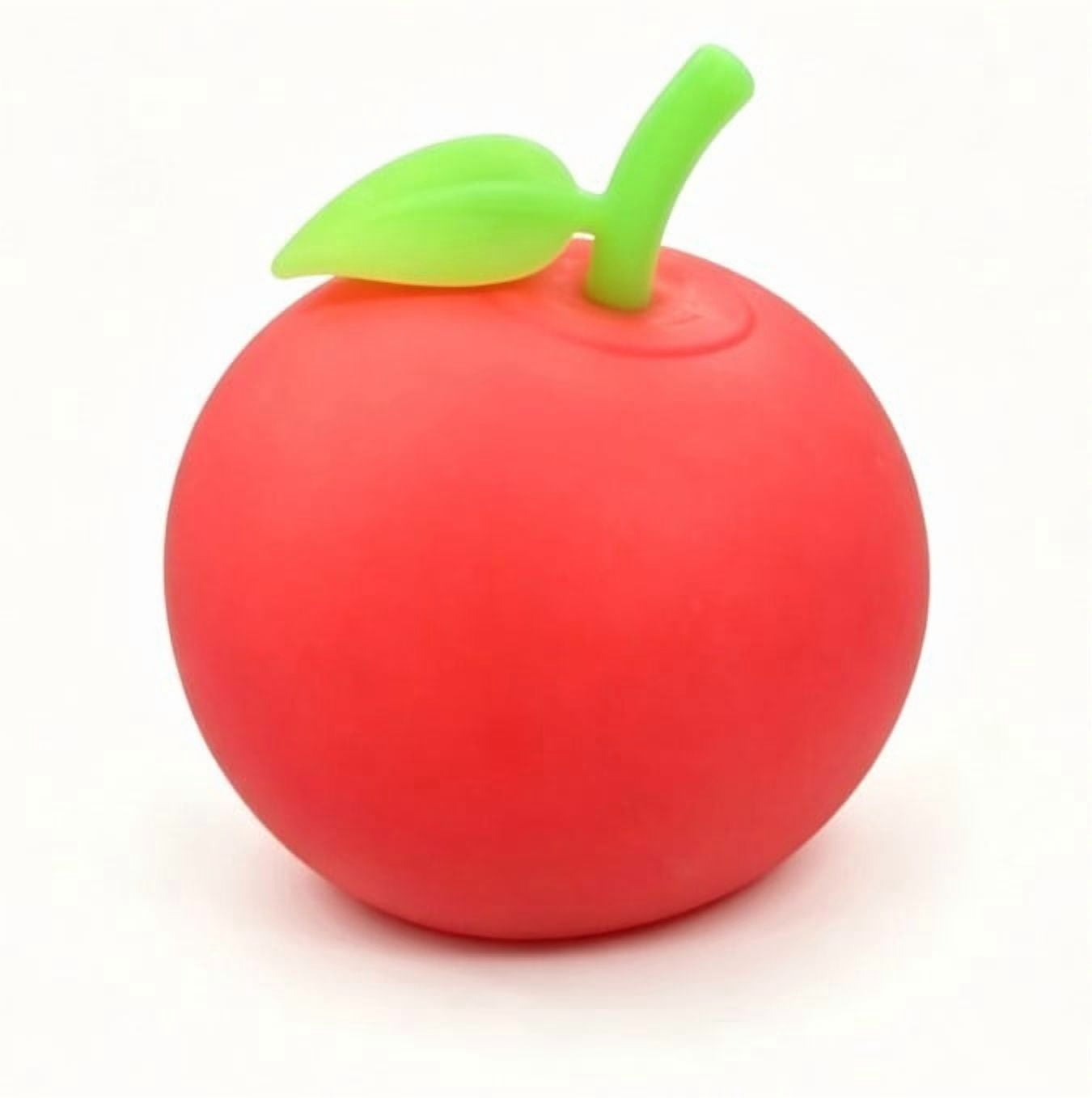 9PCS Squishy Apple Stress Balls, Stretchy Dough Squeeze Ball, Stress Relief Toys, Fun and Soft Squishy Toys, Anxiety Relief, Relax, Improve Focus