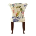 thumbnail image 4 of Paradise Upholstered Accent Chair Off White Floral Fabric, 4 of 7