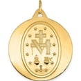 thumbnail image 5 of 14K Yellow Gold Miraculous Medal Pendant (37 X 29.25) Made In United States xac209, 5 of 6