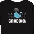 thumbnail image 4 of Inktastic San Diego California Whale Boys or Girls Long Sleeve Toddler T-Shirt, 4 of 5