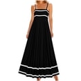 thumbnail image 2 of YuXingFu Wedding Guest Dresses for Women Maxi Crew Neck Plus Size Womens Dress Sleeveless for Beach Long Casual Summer Black XXL, 2 of 6