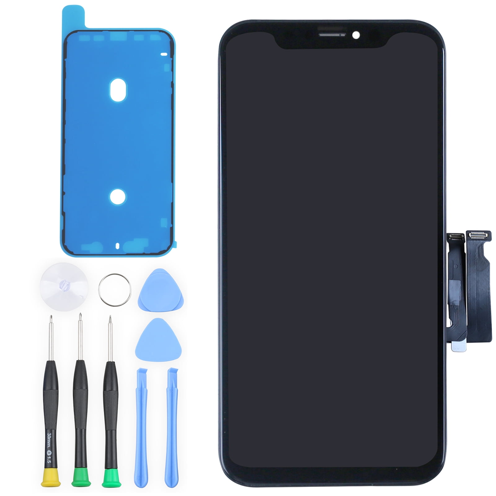 for iPhone XR Screen Replacement for iPhone XR Screen Replacement LCD for iPhone XR Digitizer Sensor Glass A1984 LCD Assembly Kits A2105 A2108 A2106 A2107 Incell,Black 